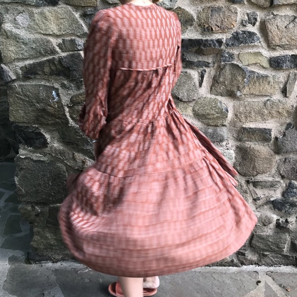 MATTA YAMINI IKAT DRESS - RUST LOZENGES
Size L - Picture 5 of 11